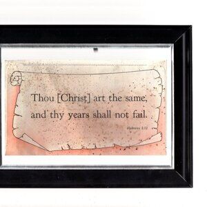 Framed Inspirational Christian Wall Hanging
